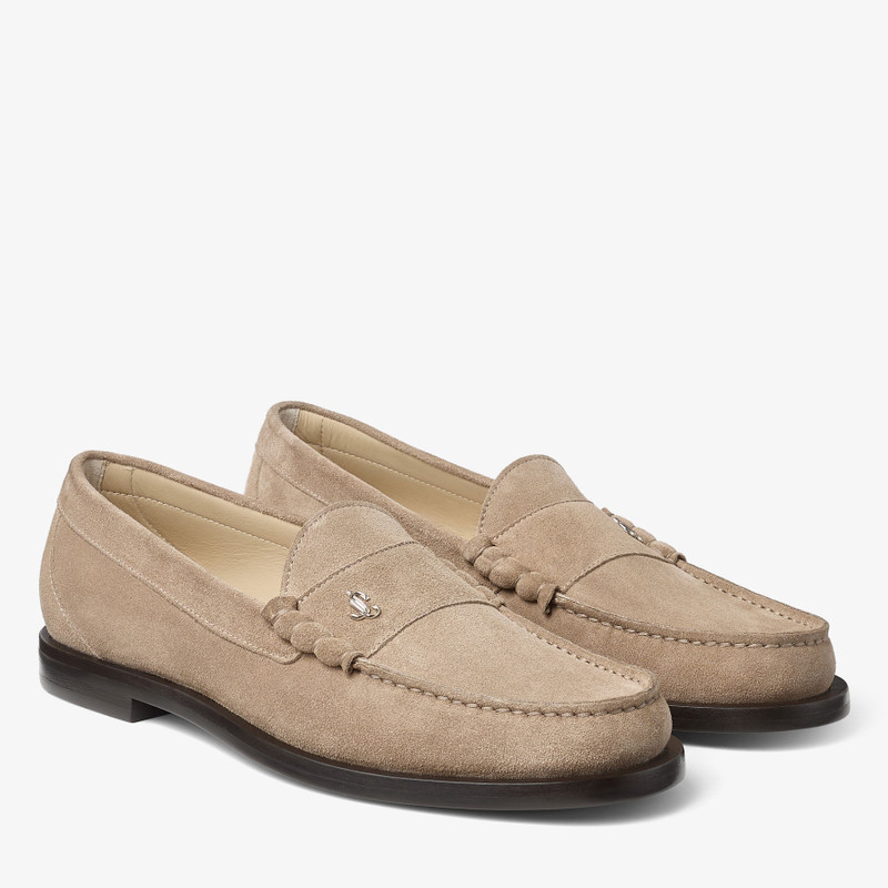 Ethan Loafer Stone Velvet Suede Loafer 2