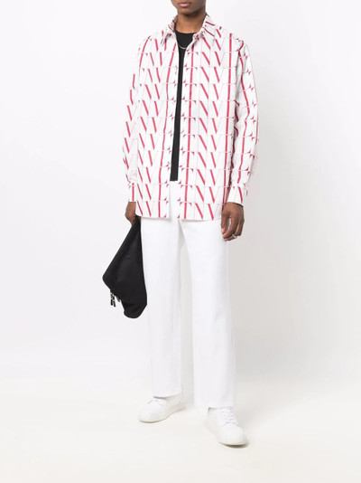 Valentino VLTN TIMES print long-sleeve shirt outlook