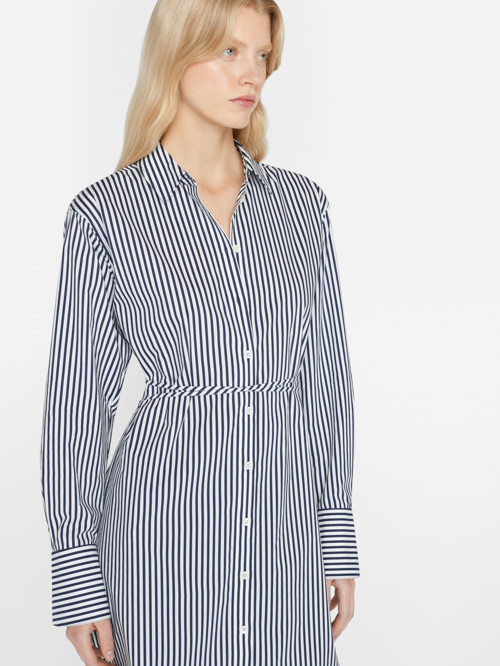 Mini Shirt Dress in Blanc Multi - 2