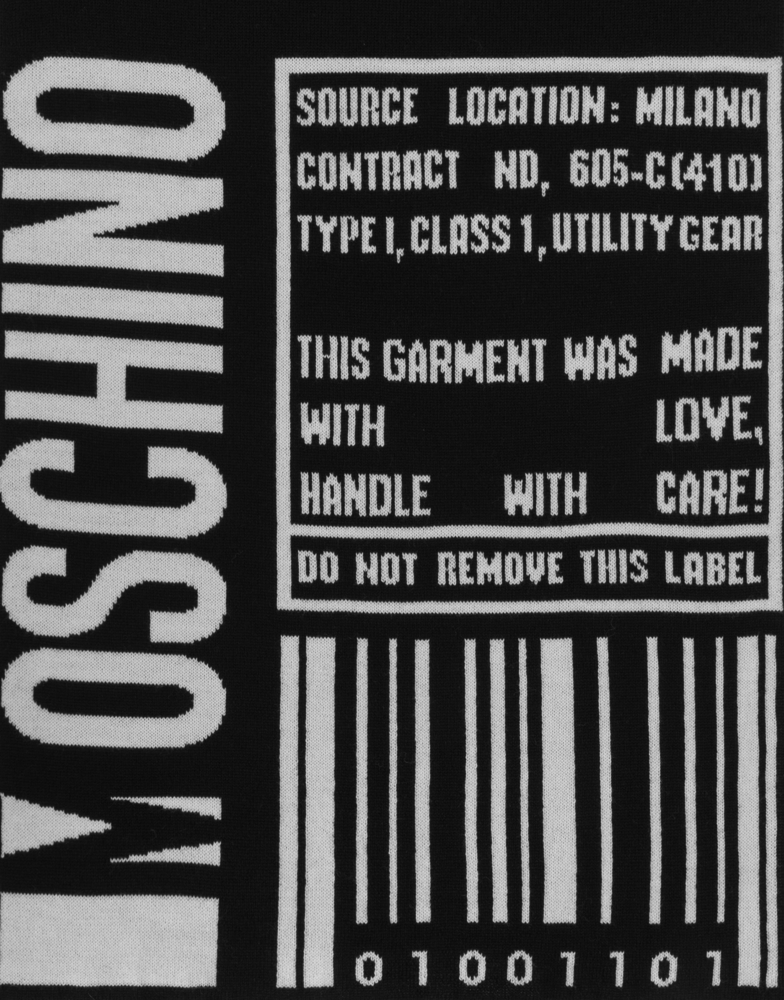 BARCODE LOGO WOOL SCARF - 3