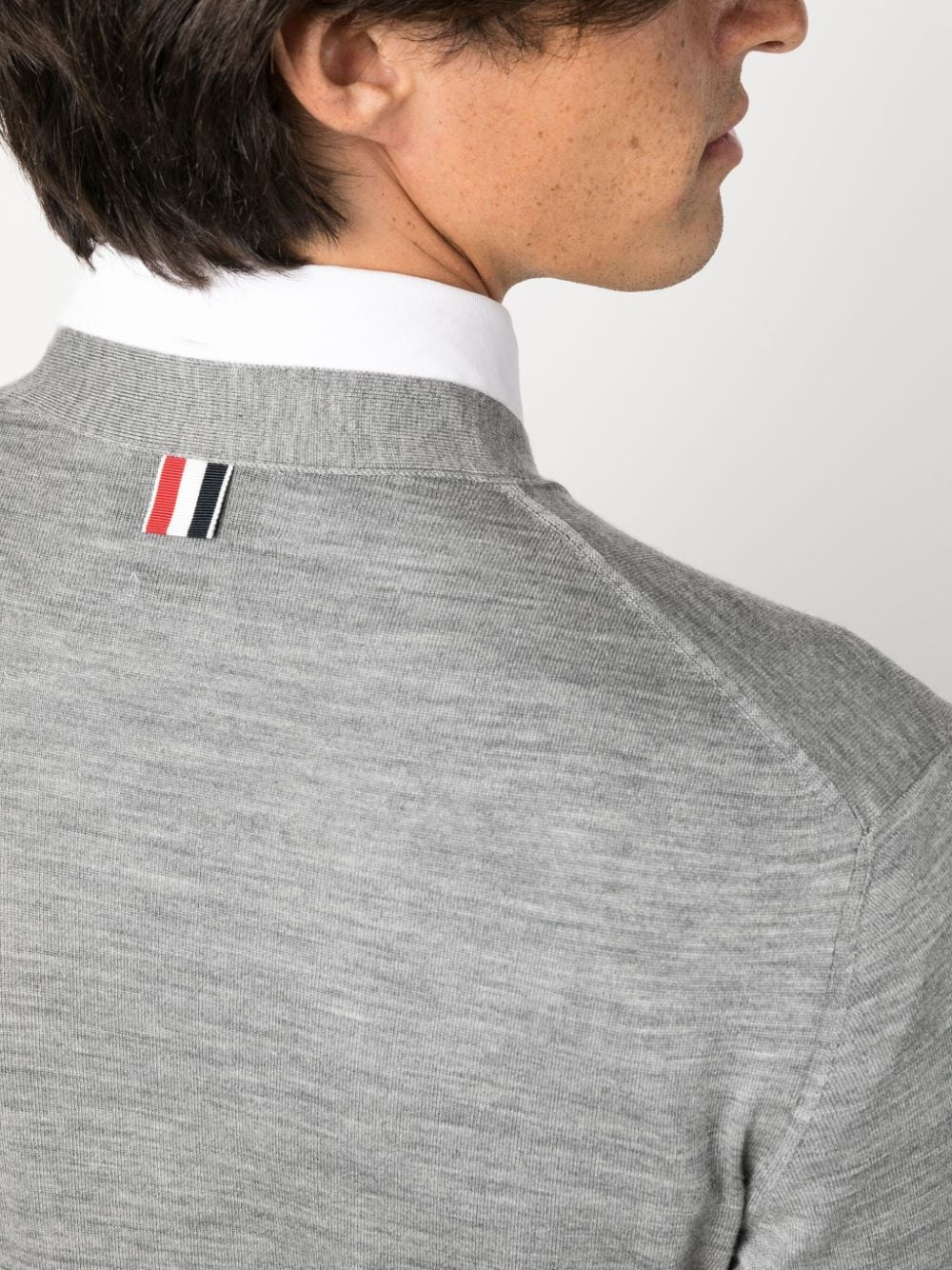Thom Browne Men Cardigan With Buttons - 4