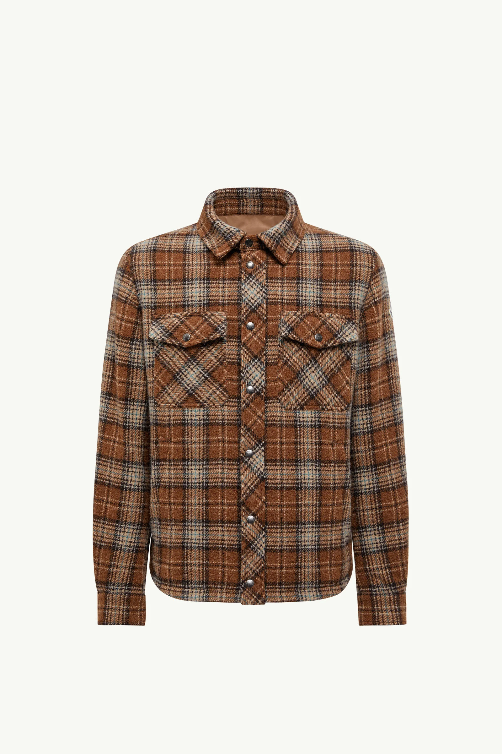 Checked Wool Shirt Jacket - 1