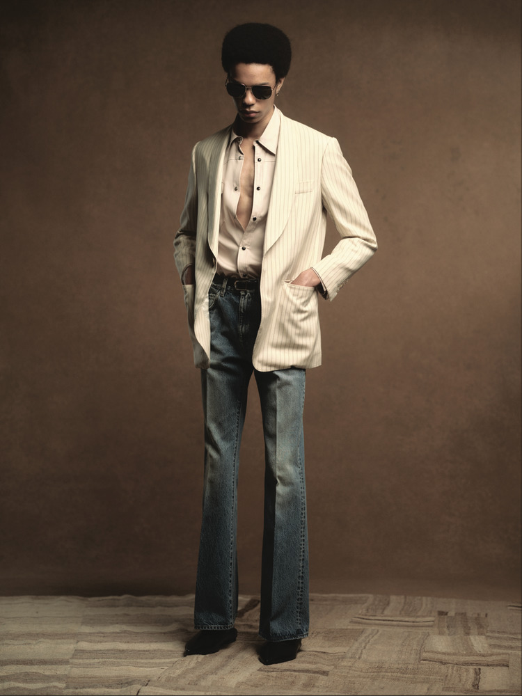 BLAZER 55 CREAM PINSTRIPE - 3
