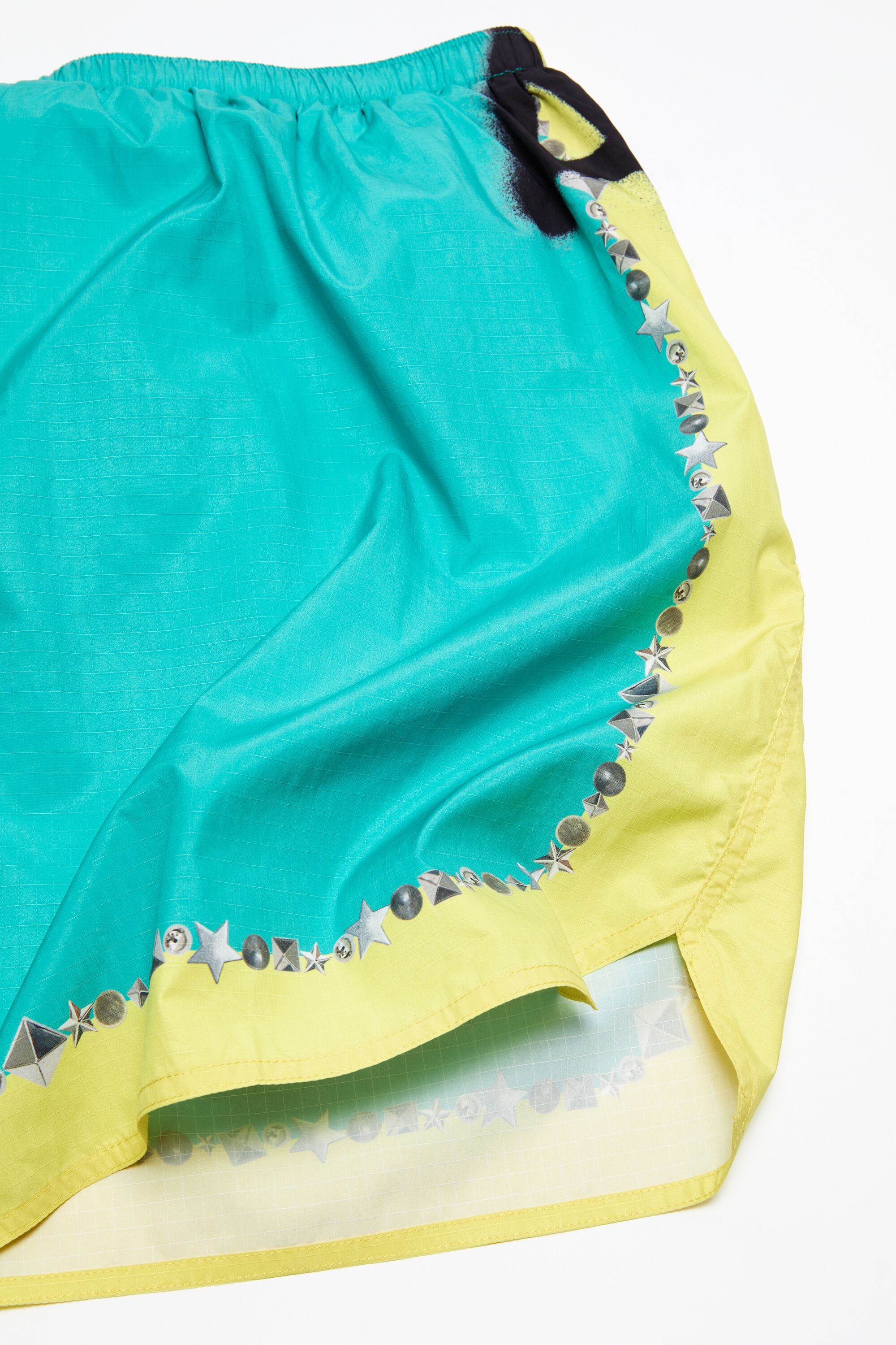 Printed swim shorts - Emerald green - 4
