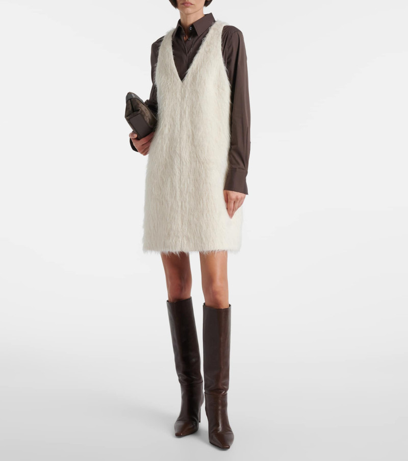 Brunello Cucinelli Alpaca wool-blend minidress outlook