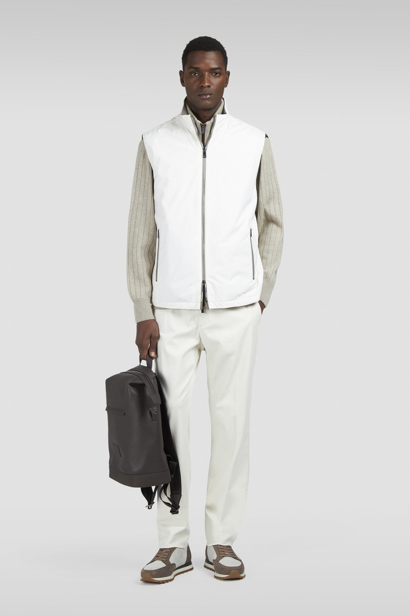 Paul & Shark ZIP-UP CARDIGAN IN WOOL AND CASHMERE WITH SUEDE DETAILS outlook