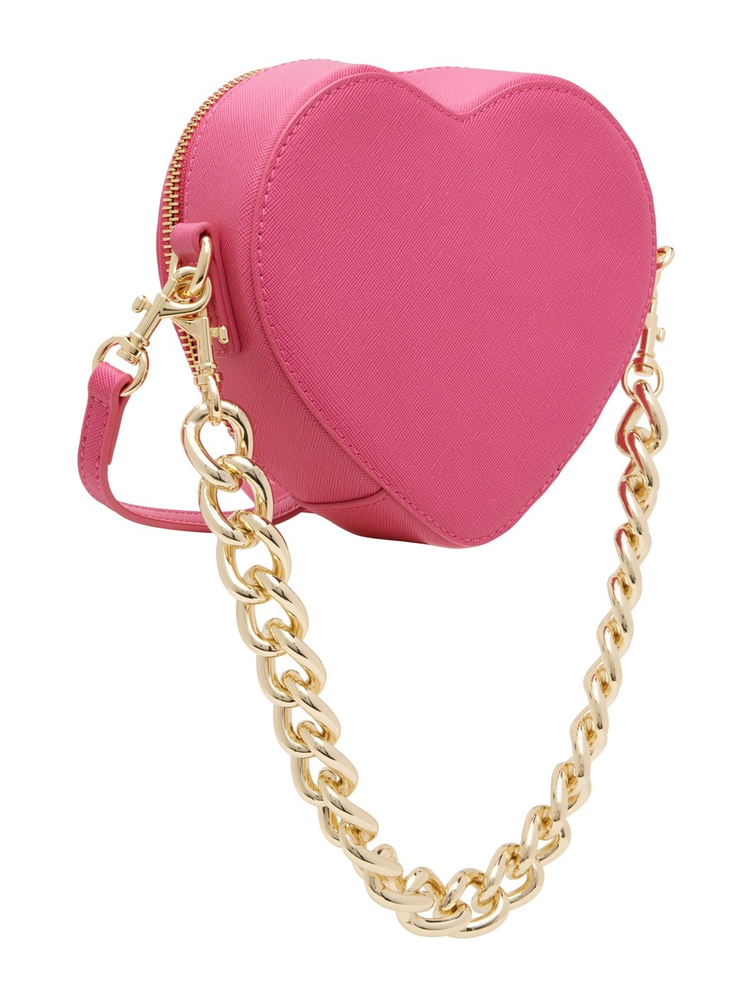 Pink Heart Lock Crossbody Bag - 3