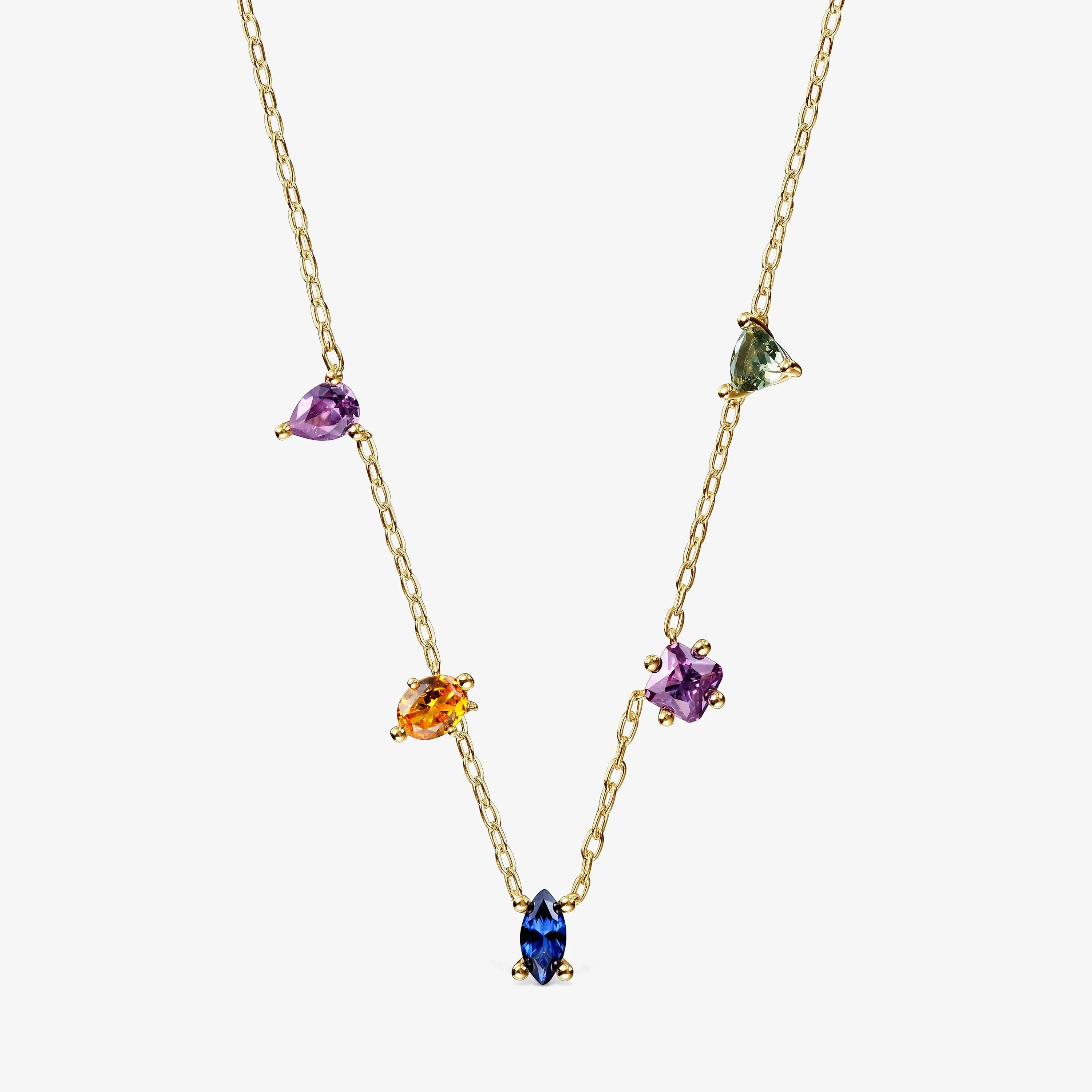 Short Necklace in 18K gold vermeil and lab-grown gemstones TOUS Color LGG - 1