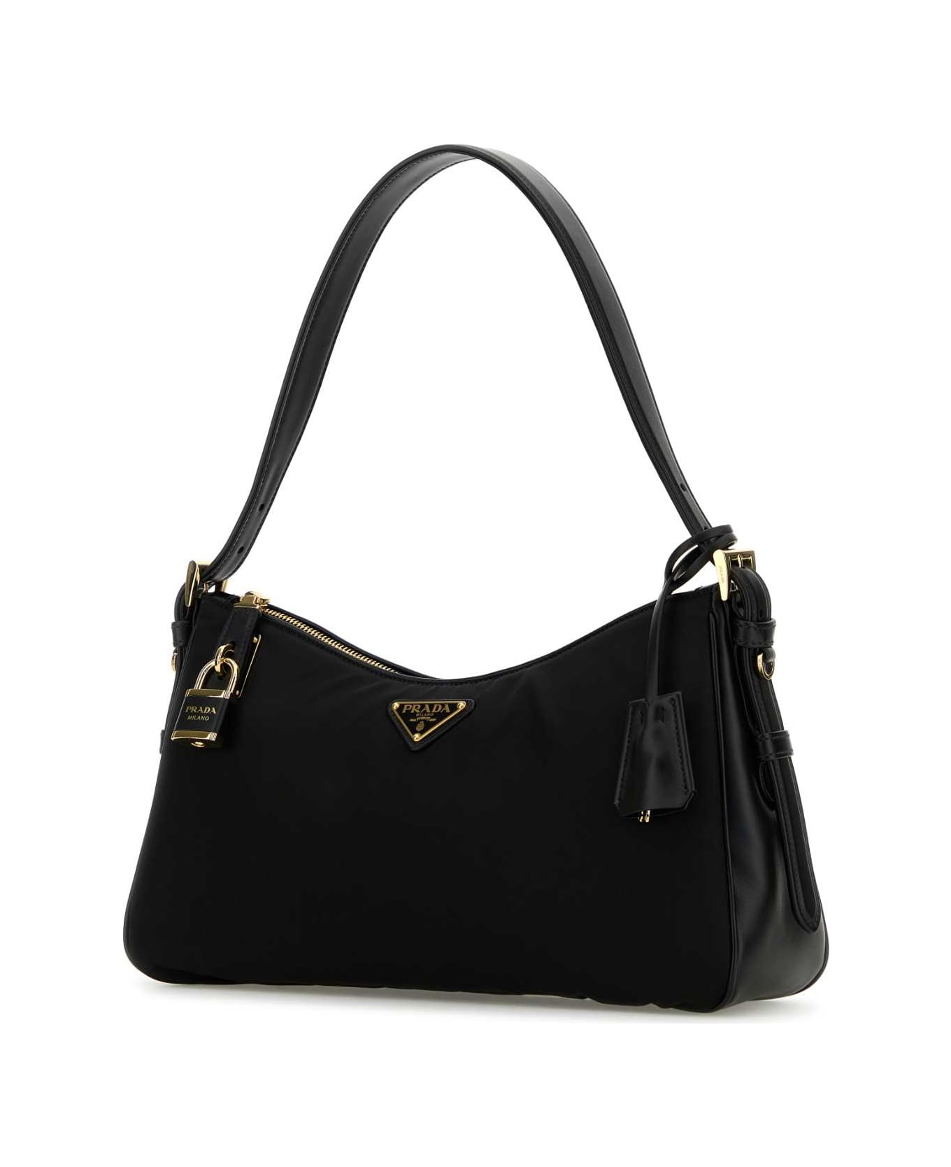 Black Nylon Large Aimã©e Shoulder Bag - 2