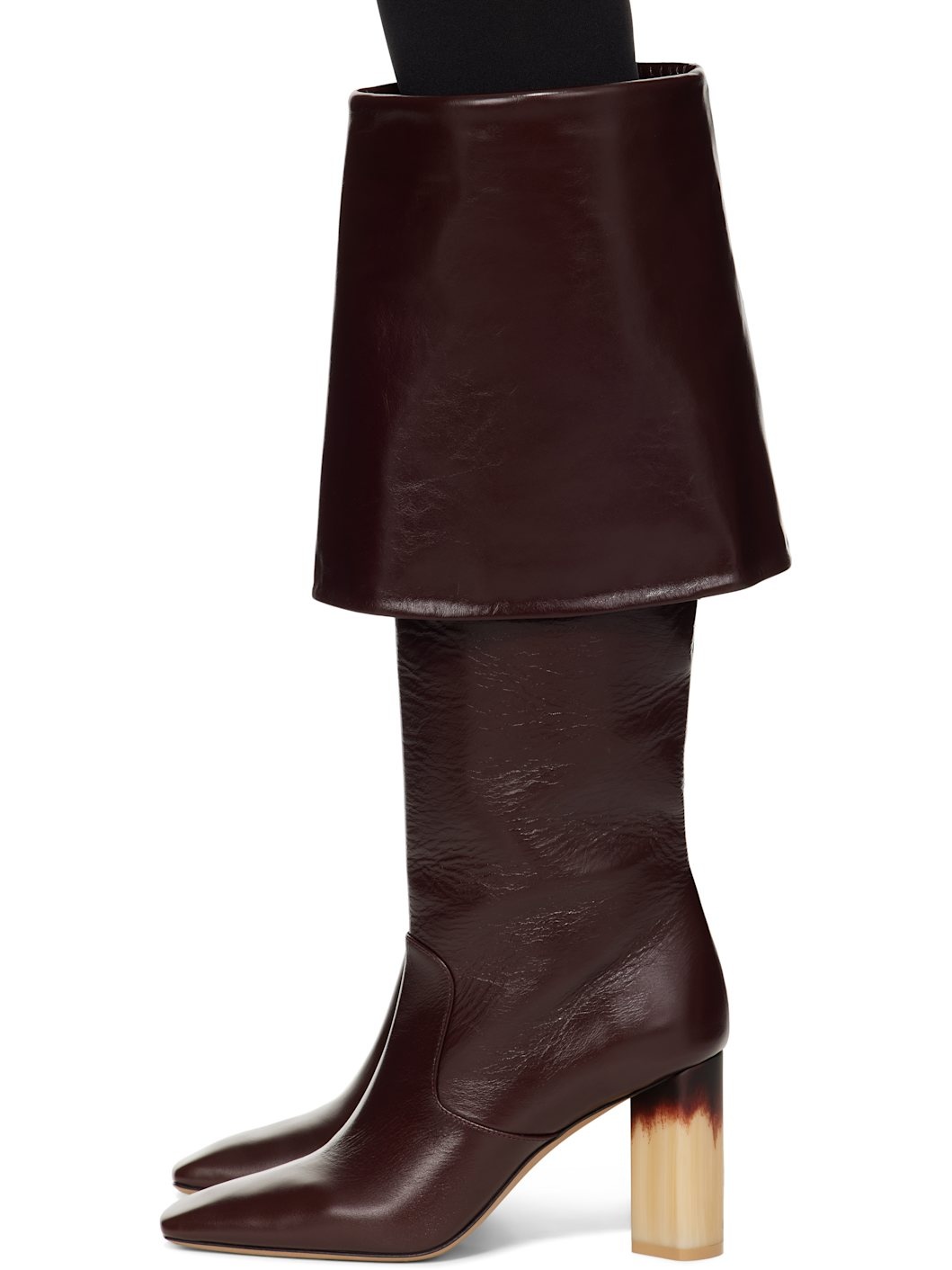 Burgundy Georgia Heeled Tall Boots - 3
