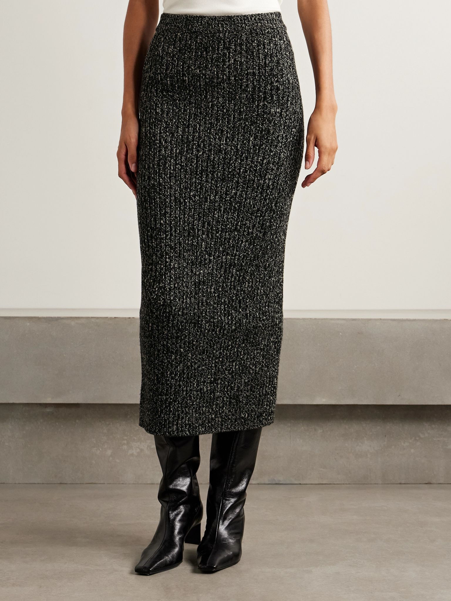 Rodano wool-blend midi skirt Gray - 3