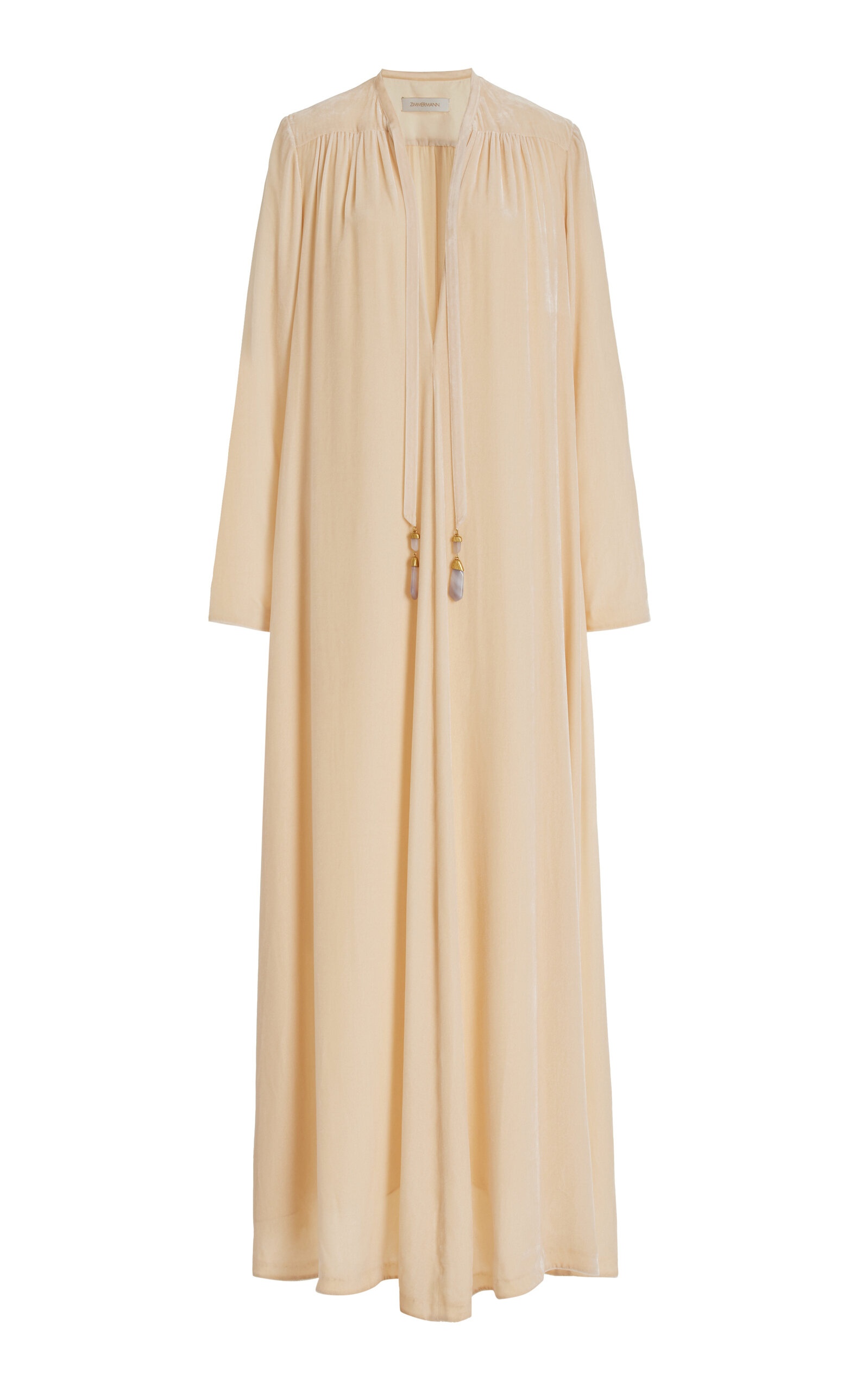 Lyrical Velvet Tubular Maxi Dress neutral - 1