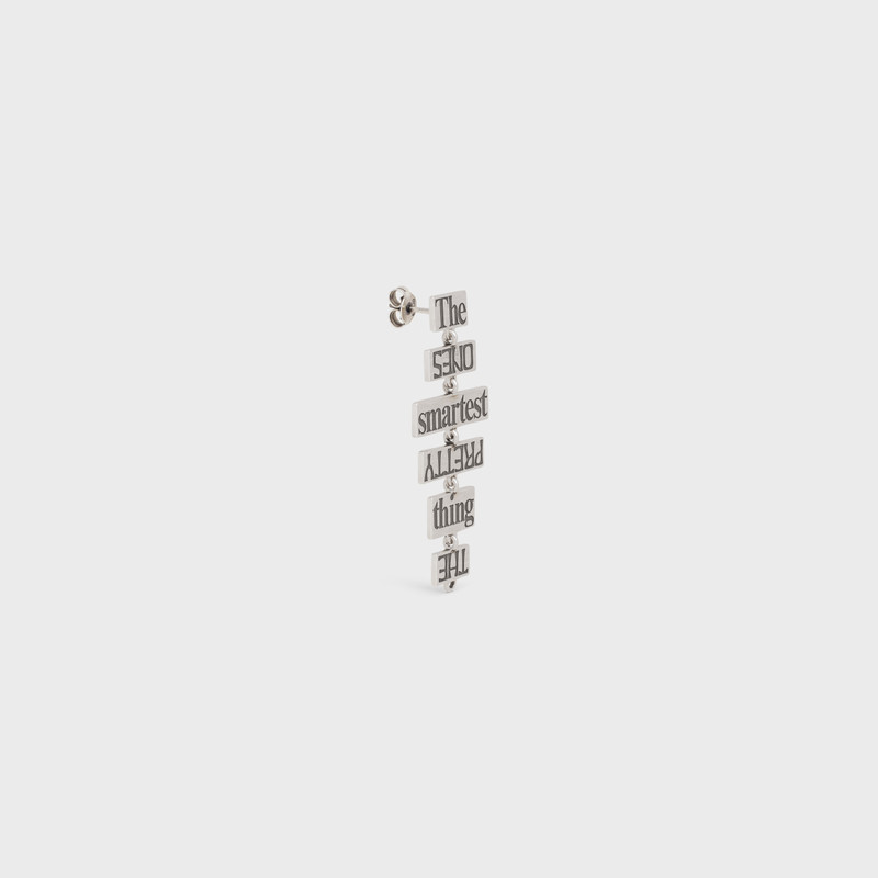 CELINE Dash Snow Earring in Sterling Silver outlook