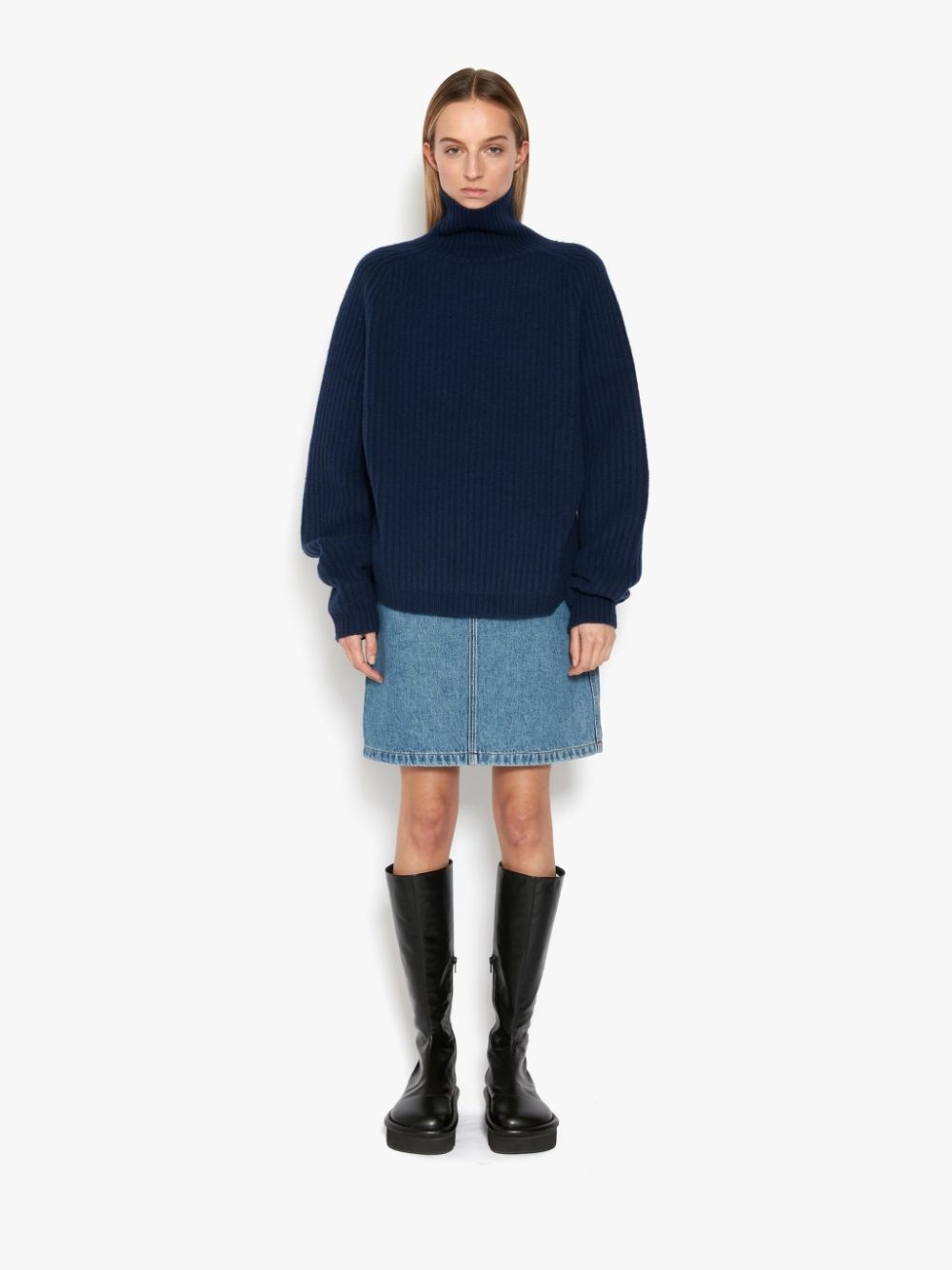long-sleeve roll-neck jumper - 5
