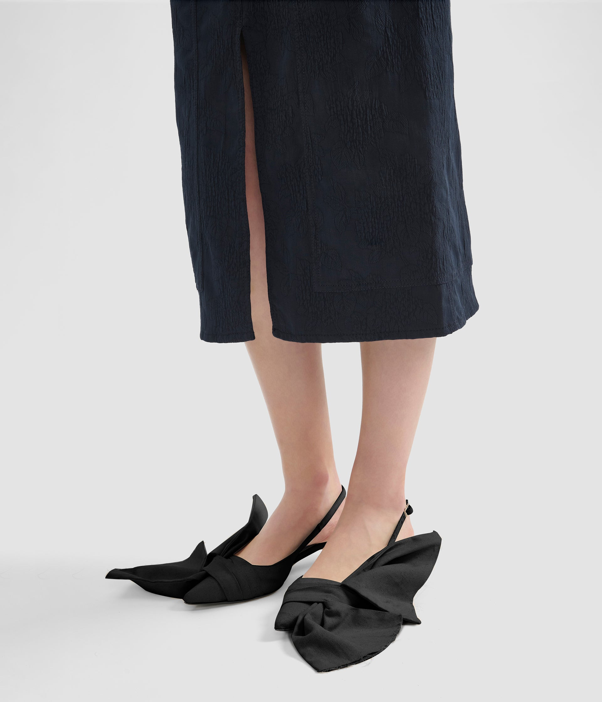 A LINE MIDI SKIRT - 4