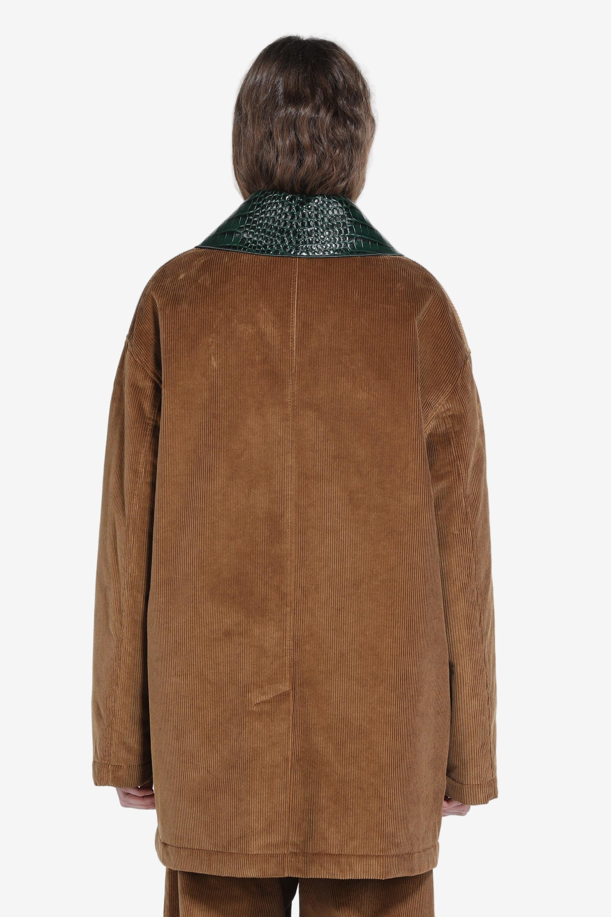 VELVET JACKET WITH CONTRASTING COLLAR - 2
