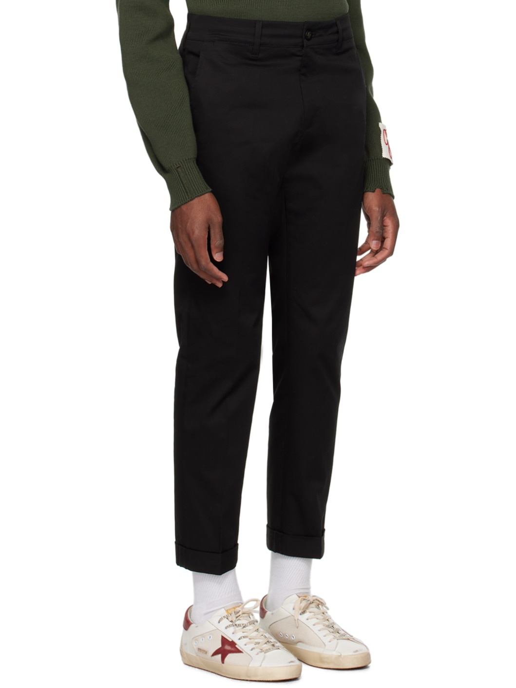 Black Straight Trousers - 2