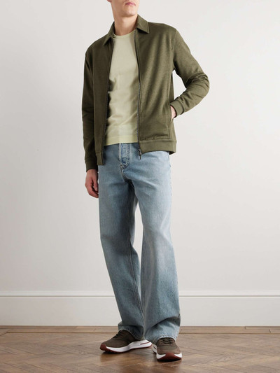 Loro Piana Kawaguchi Cotton, Linen and Cashmere-Blend Jersey Bomber Jacket outlook