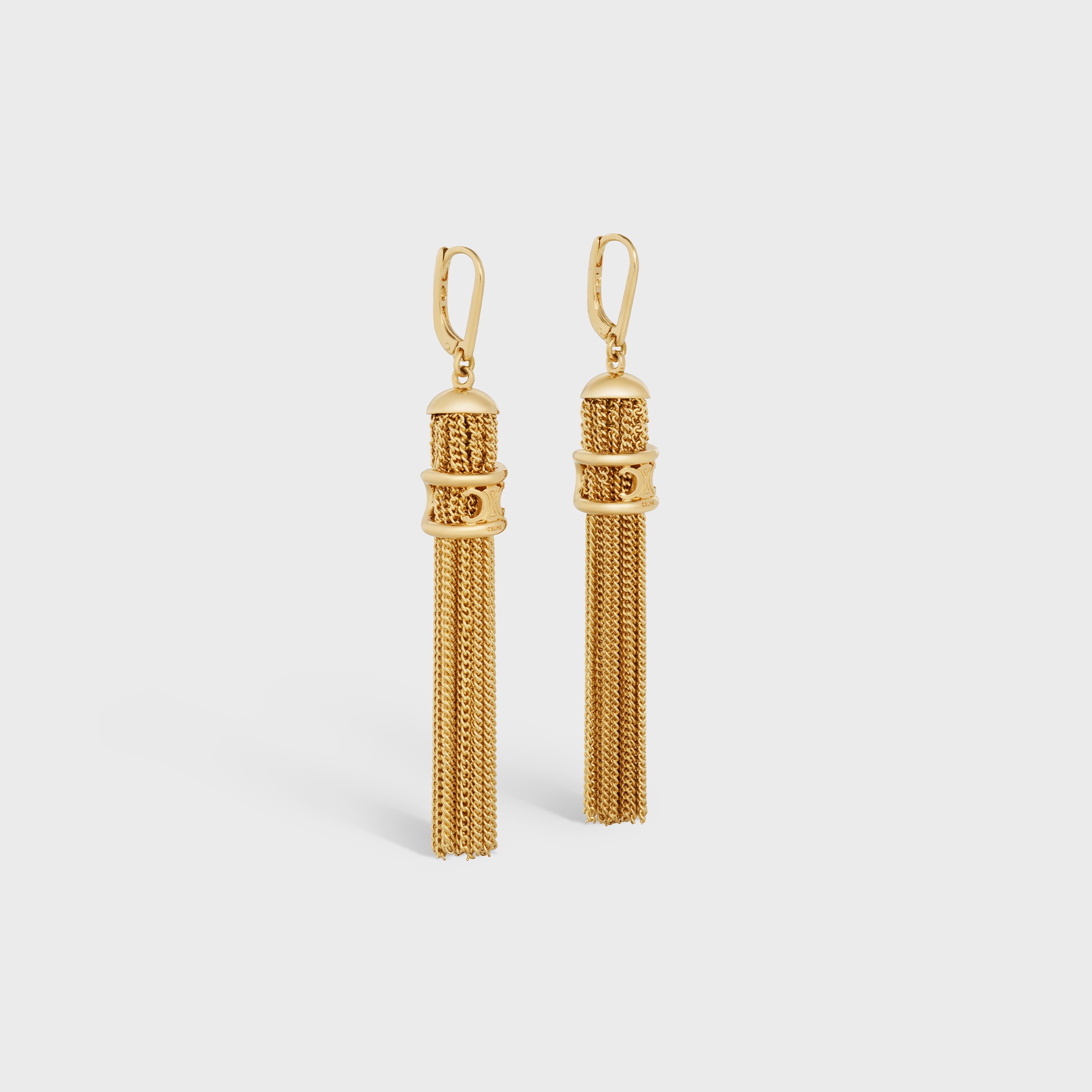 Maillon Triomphe Pompons Earrings in Brass with Gold Finish - 2