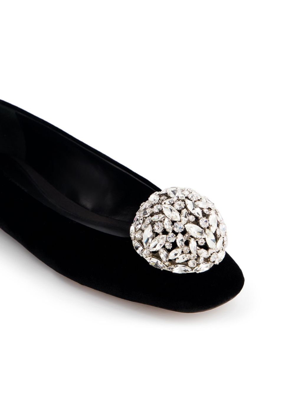 crystal-embellished ballerina shoes - 5