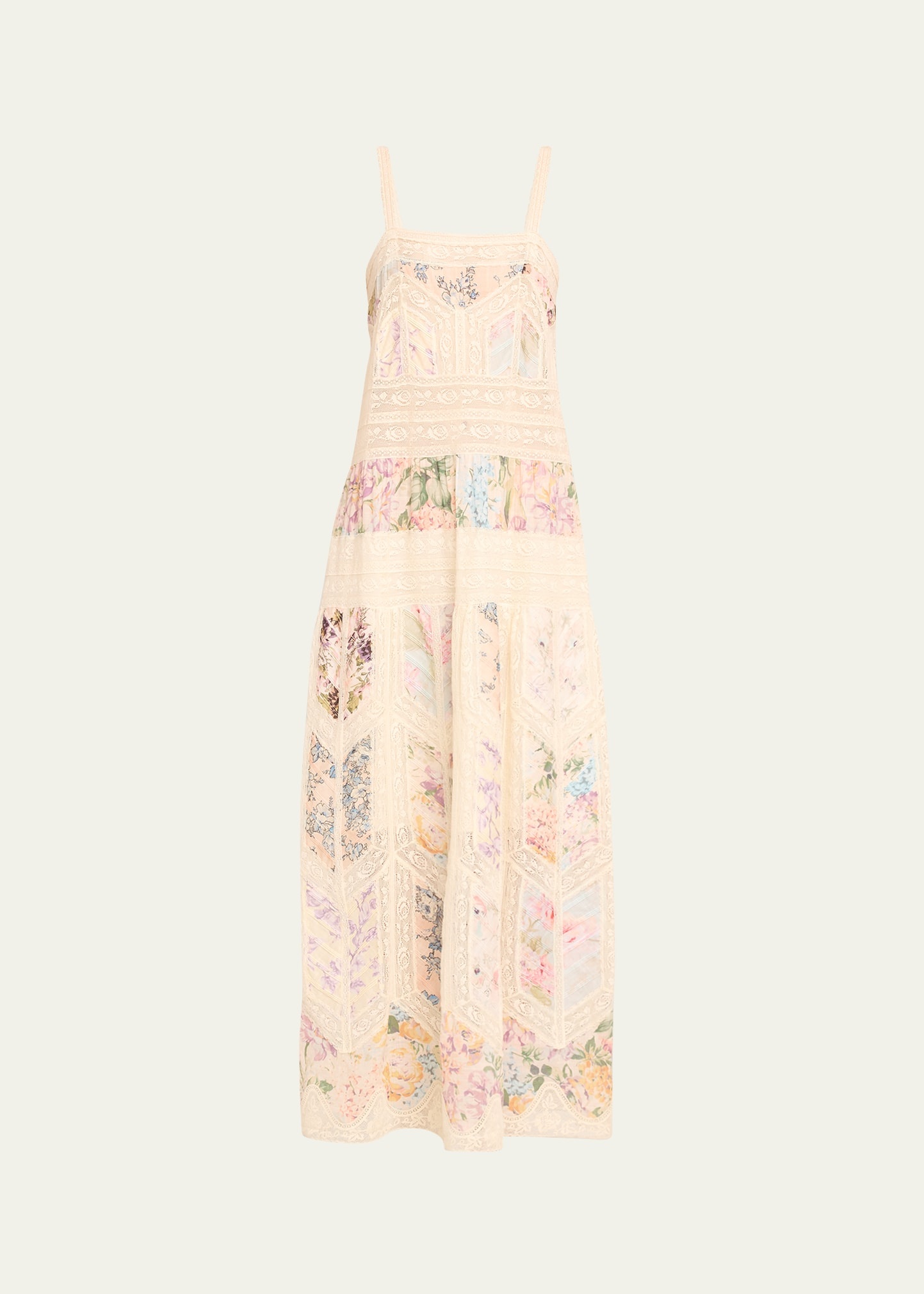 Zimmermann Halliday Lace Trim Slip Dress | bergdorfgoodman