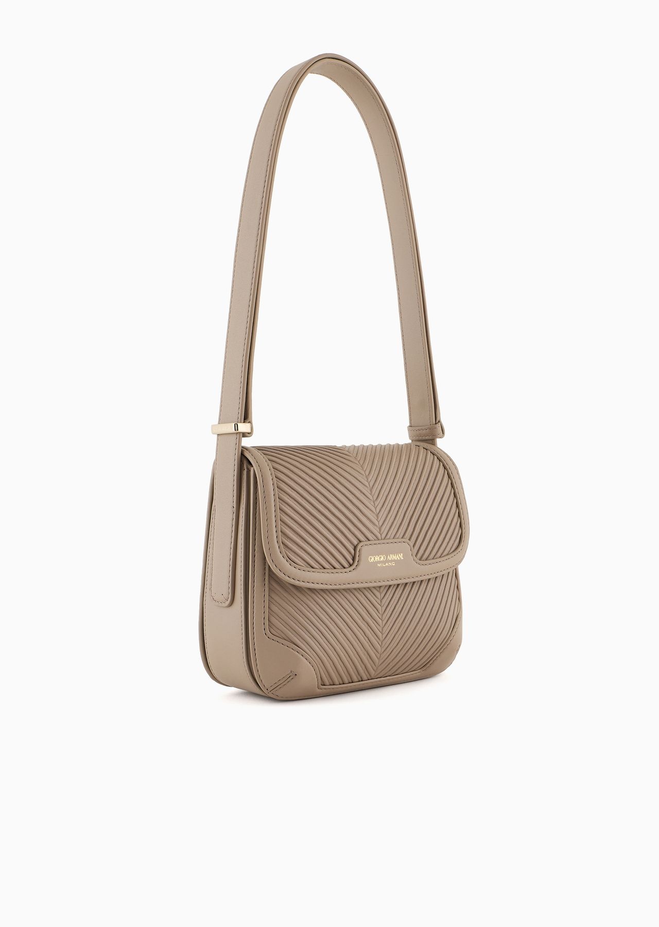 Pleated nappa-leather la Prima bag - 2