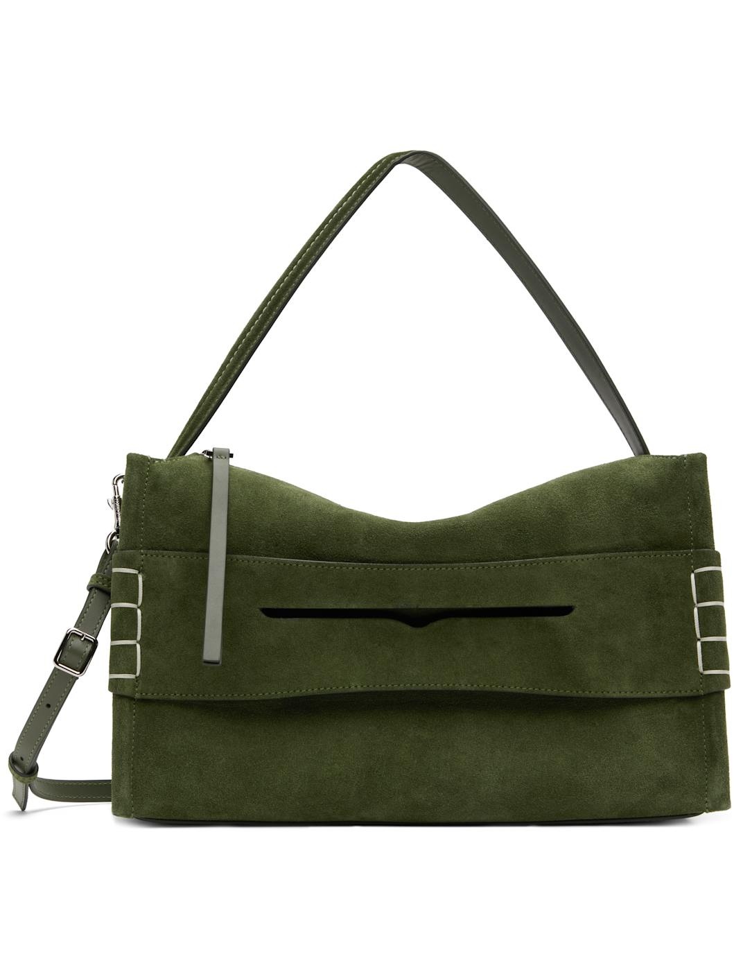 Green Medium Loafer Bag - 1