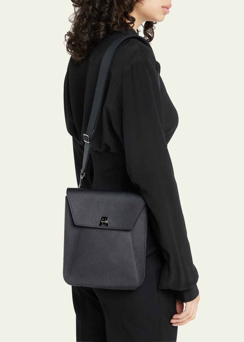 AKRIS Anouk Small Leather Messenger Bag outlook