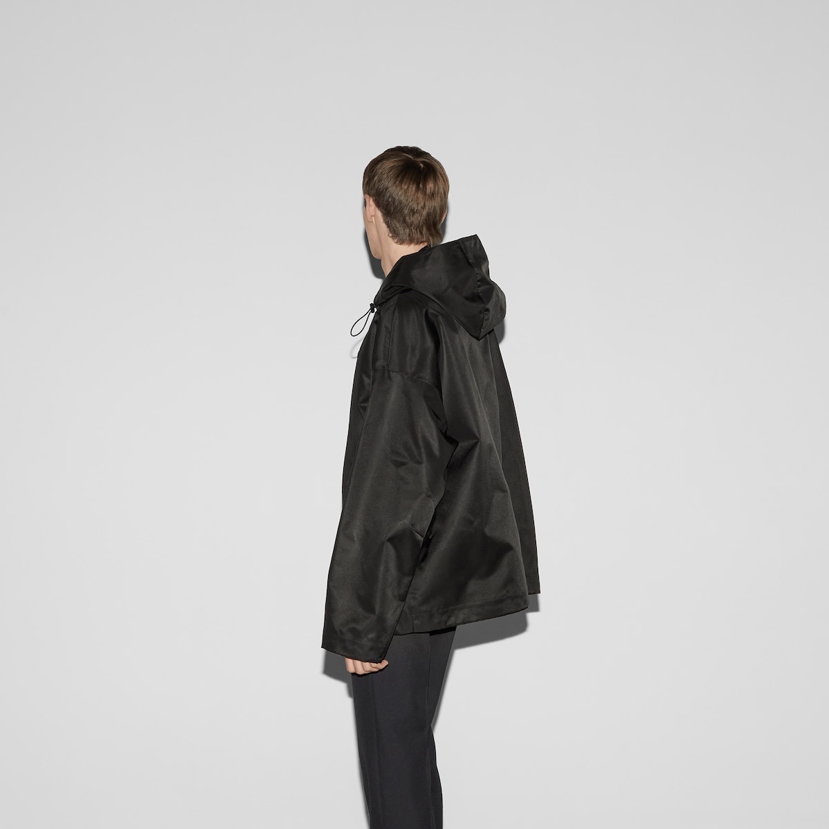 Nylon hooded jacket with embroidery - 4