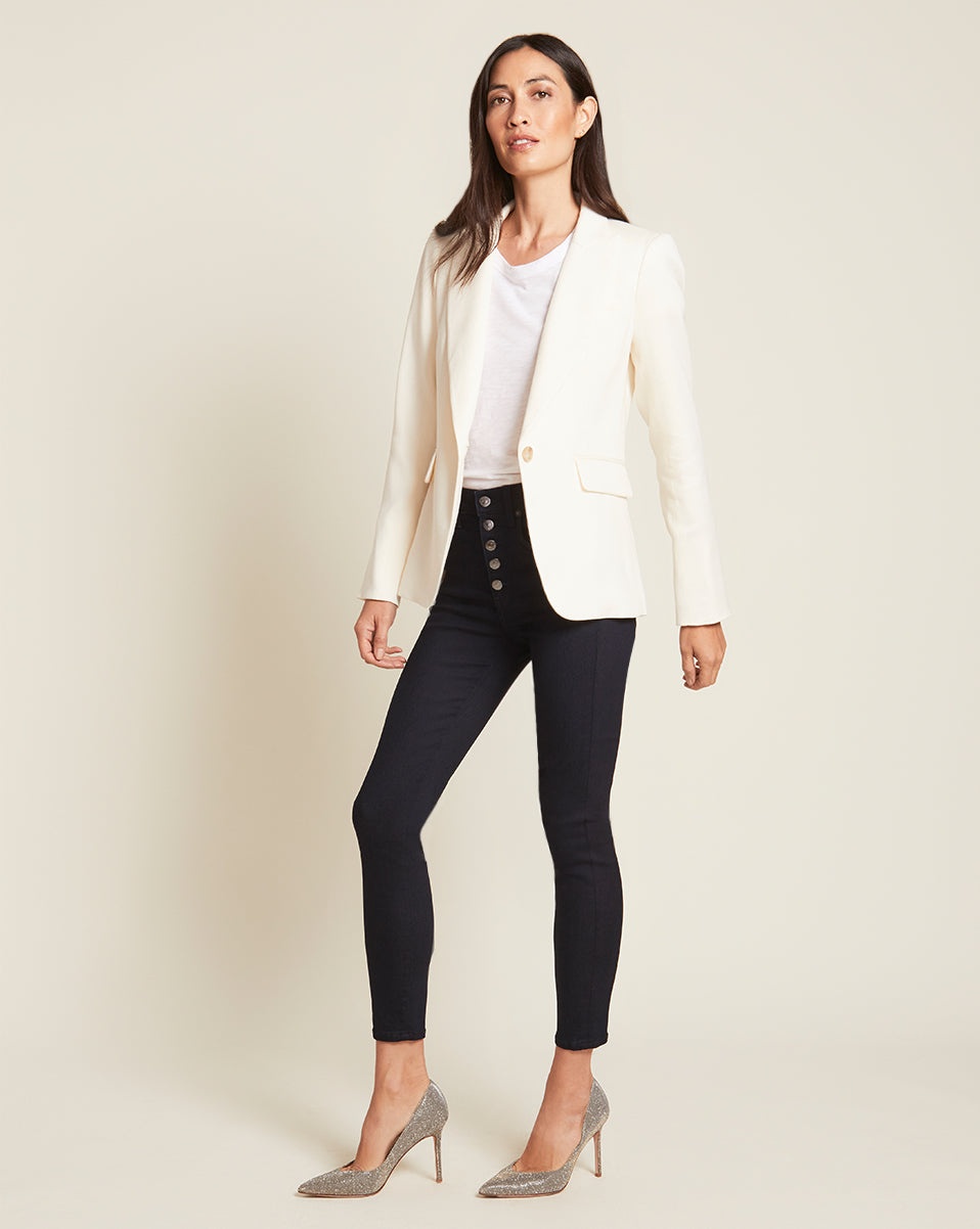 CUTAWAY LINEN DICKEY JACKET - 3