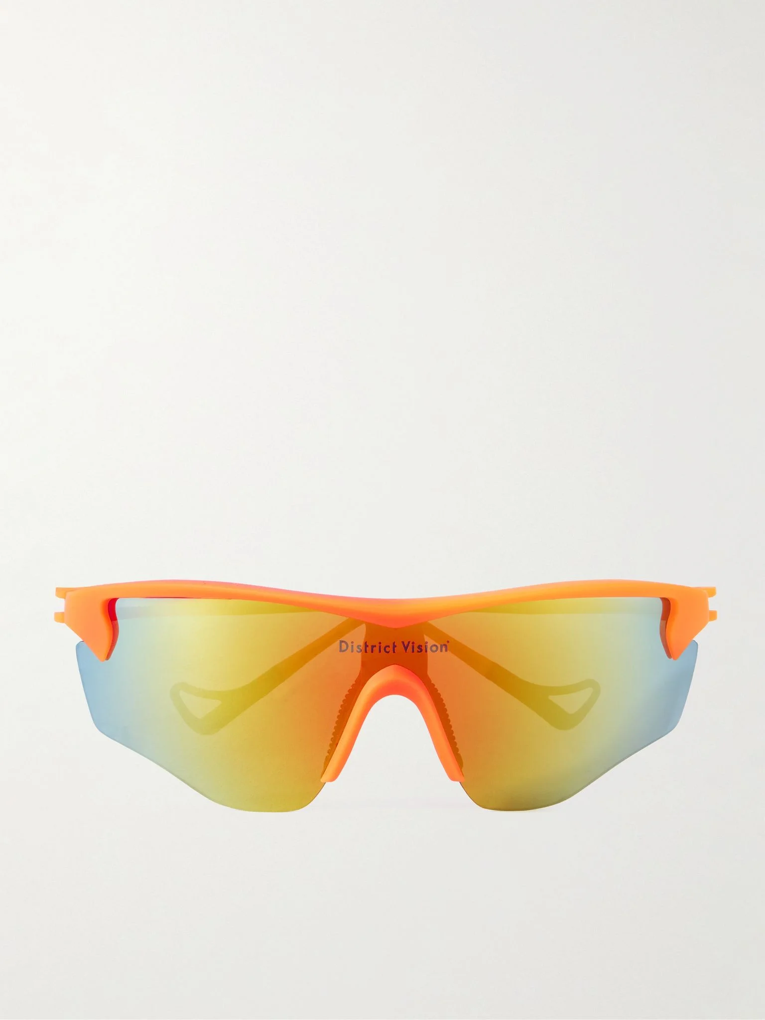 Junya Racer D-Frame Polycarbonate Sunglasses Orange - 1