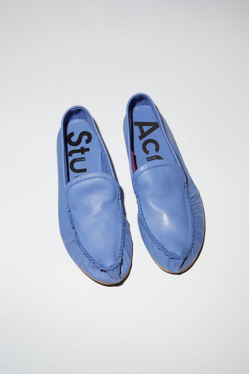 Acne Studios Leather slip-on shoes - Dark purple outlook