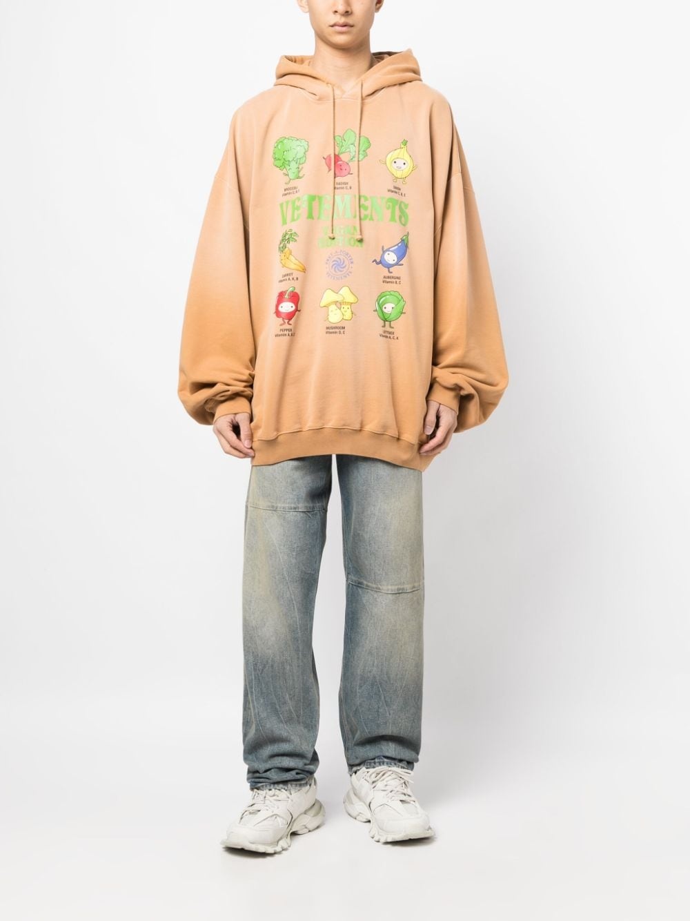 Vegan Logo drawstring hood - 2