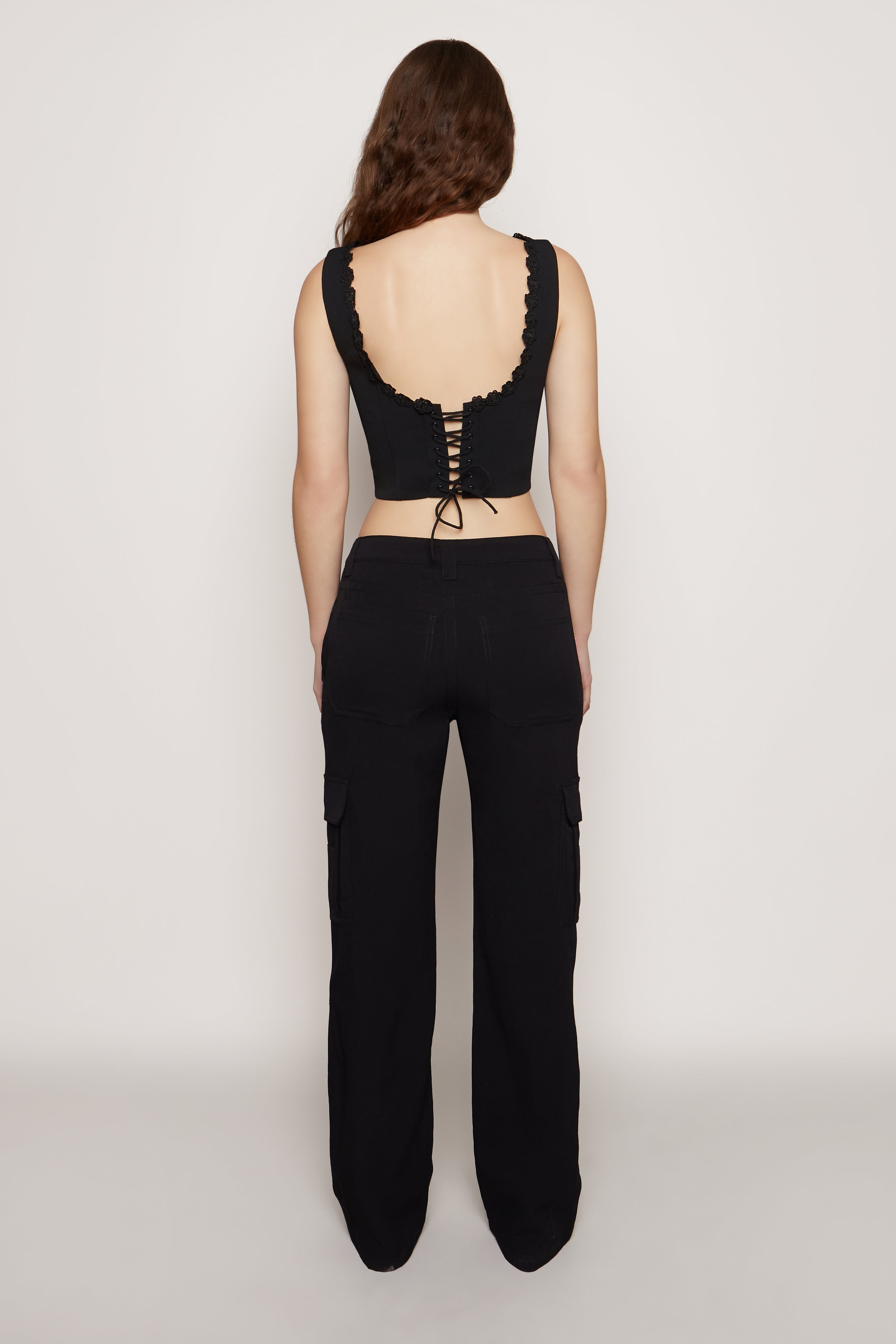 CREPE CARGO PANTS - 7