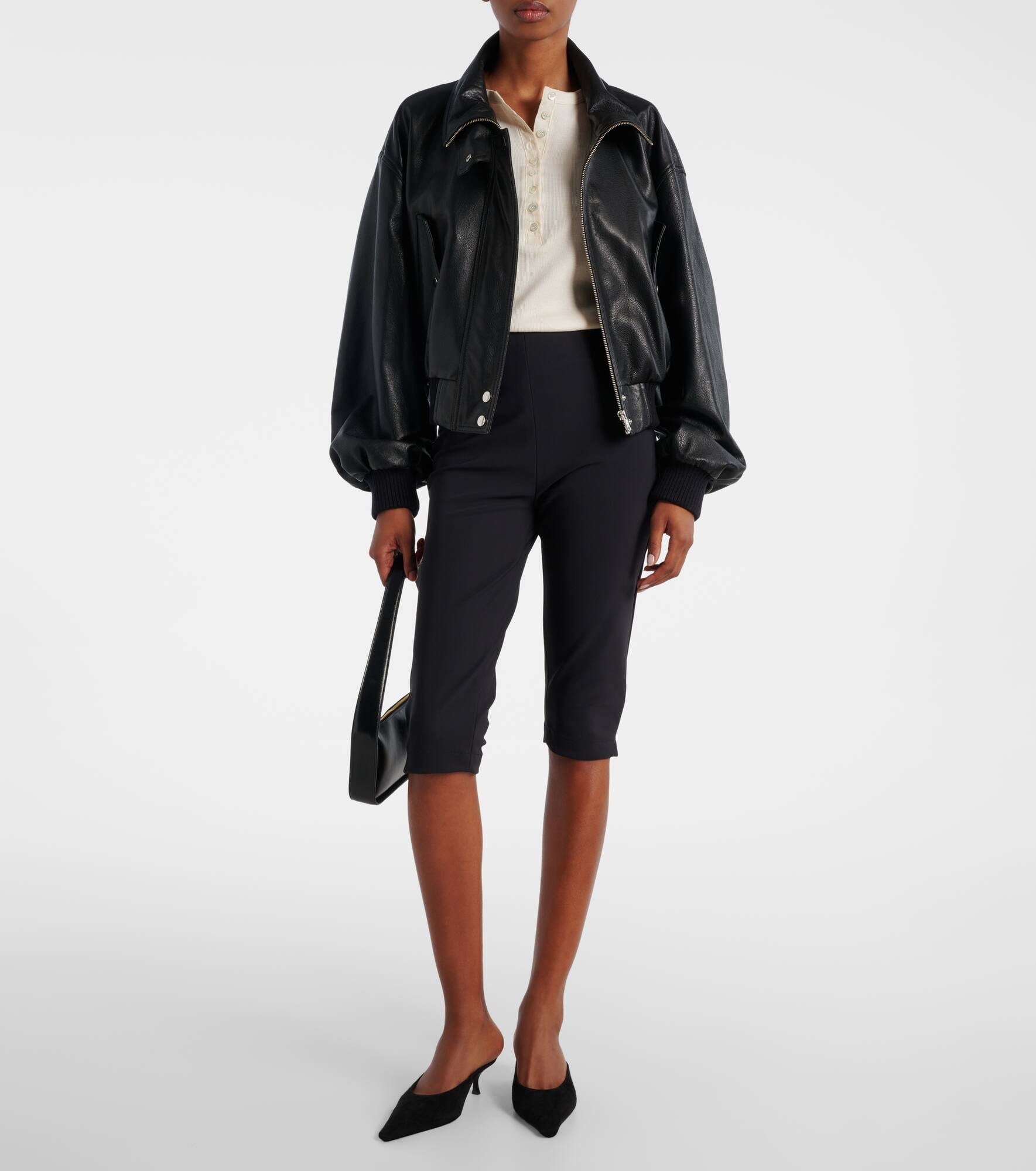Briar leather bomber jacket - 2