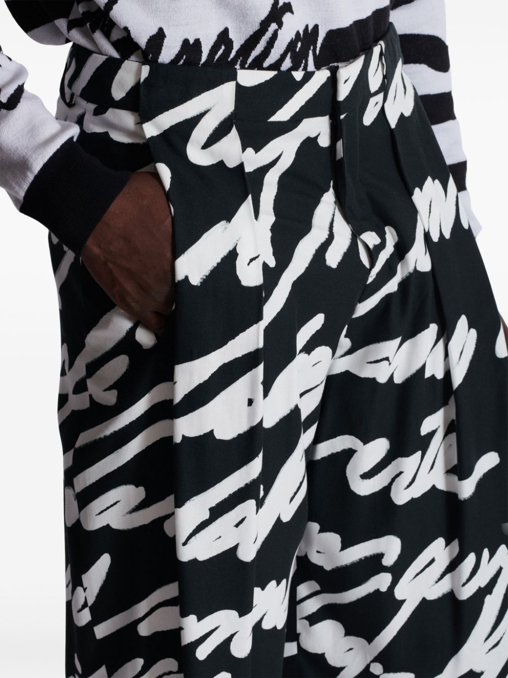 Love Letter pleated trousers - 7