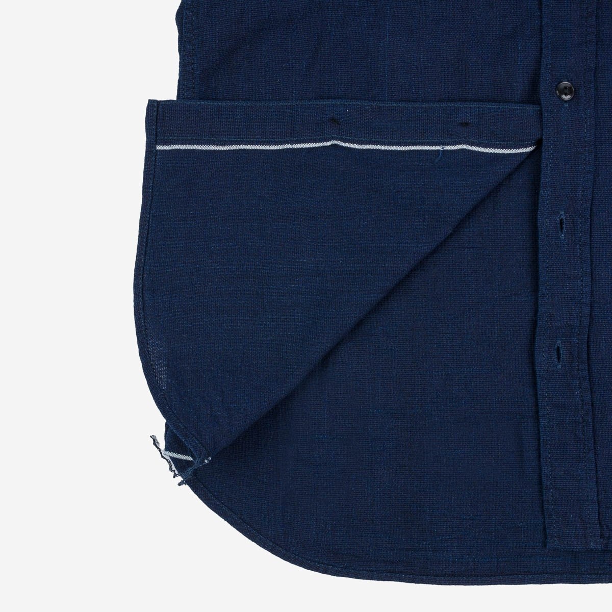 IHSH-358-IND 5oz Dobby Cloth Work Shirt - Indigo - 15