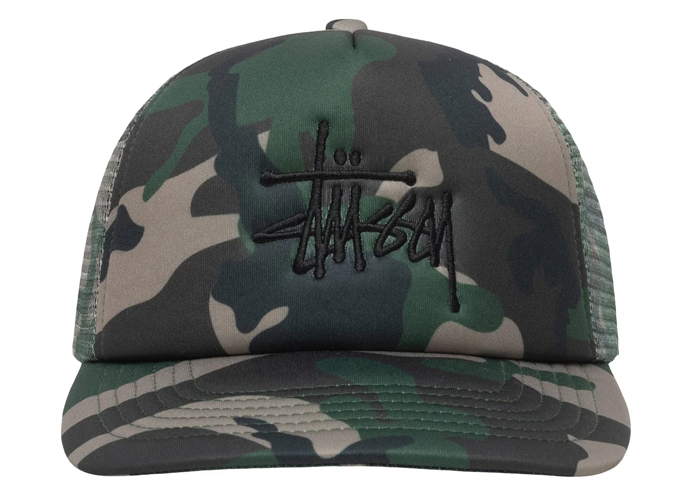Stussy Trucker Big Basic Snapback Camo - 1