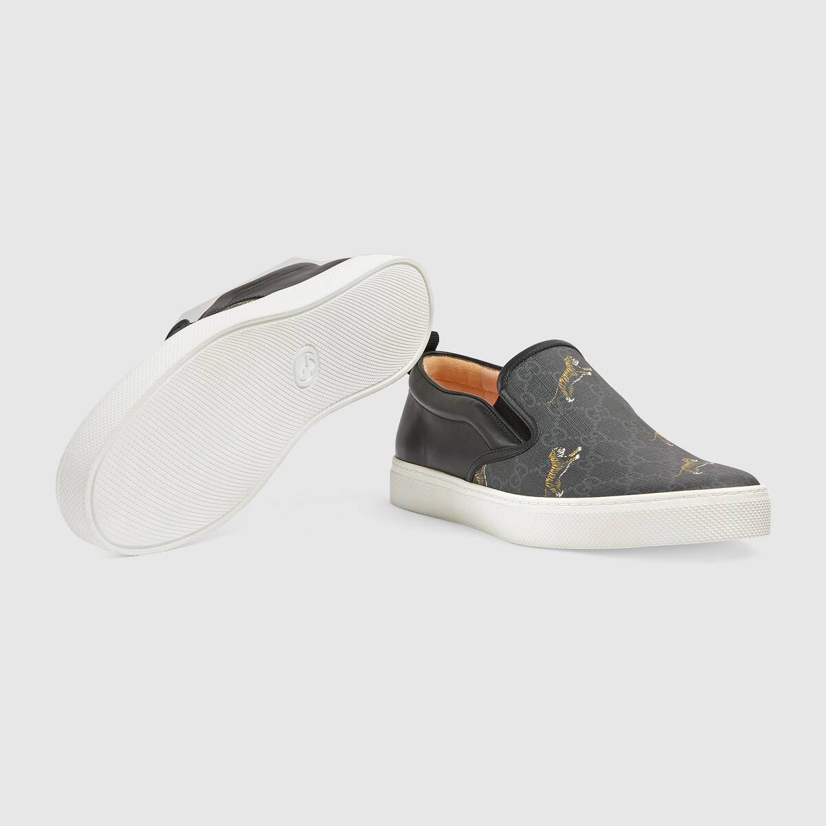 Men's GG slip-on sneaker with tigers - 5