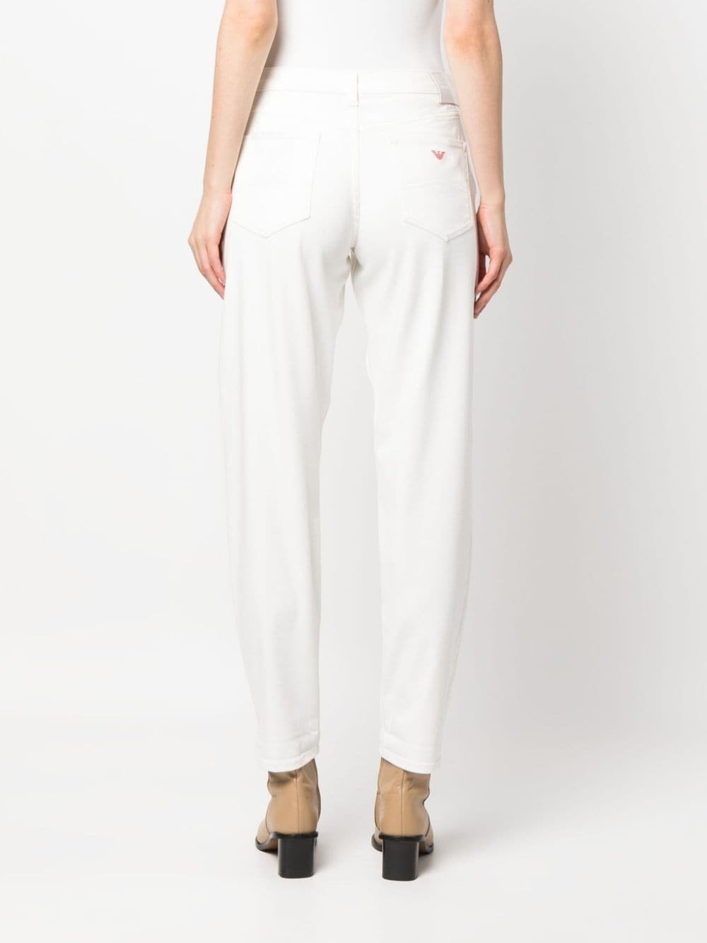 mid-rise straight-leg trousers - 4