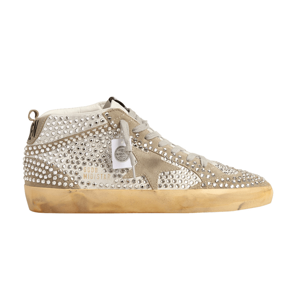 Swarovski x Golden Goose Wmns Mid Star LTD 'White Dove Grey' - 1
