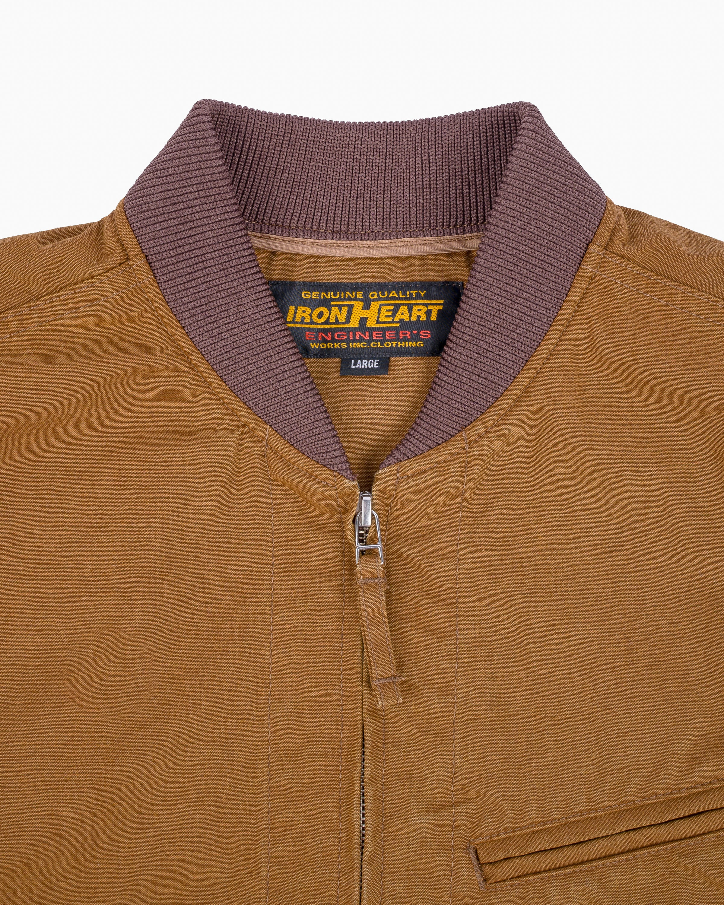 IHV-49-BRN 9oz Canvas Work Vest - Brown - 7