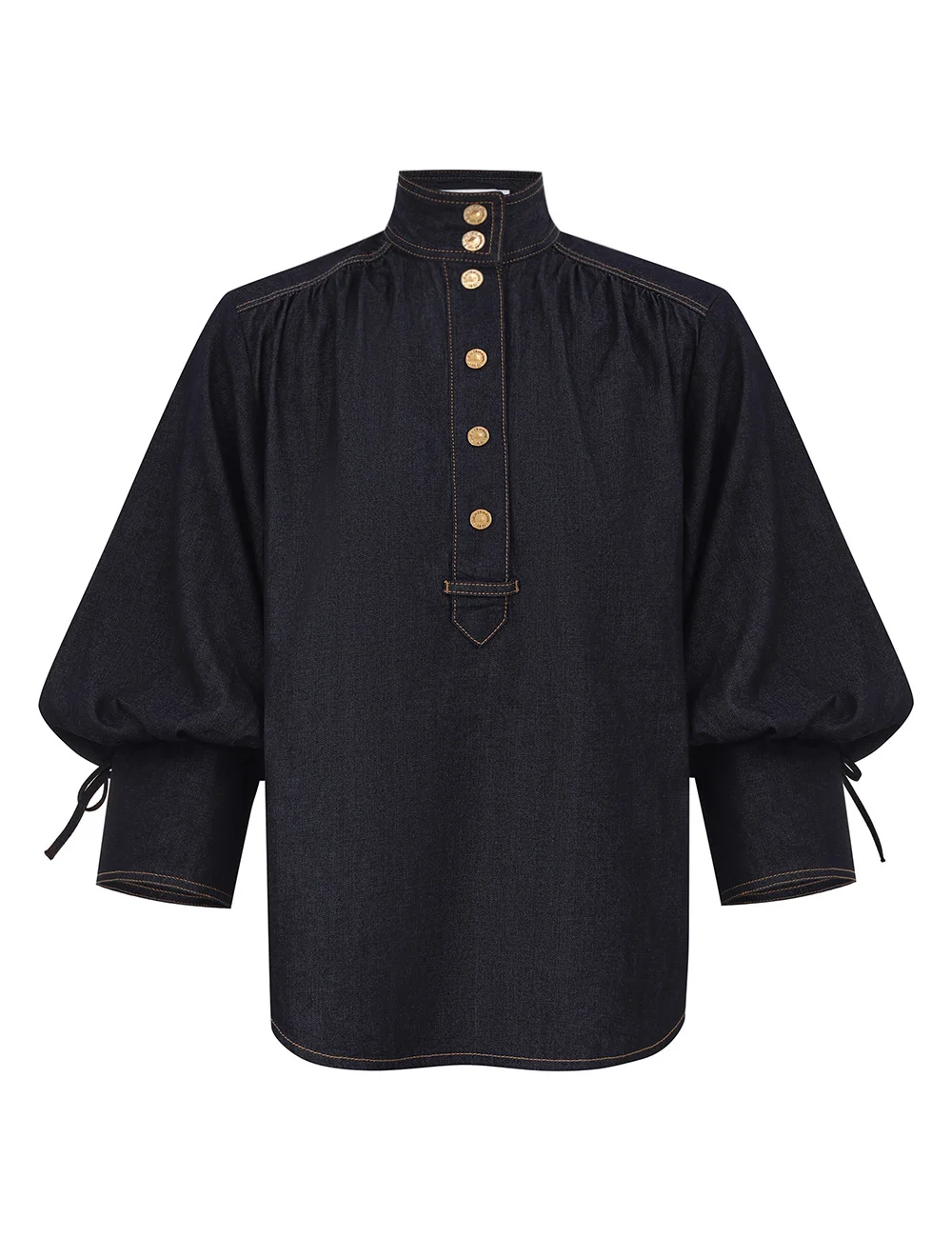 DENIM BILLOW SHIRT - 1