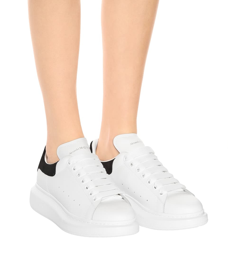 Oversized leather sneakers - 5