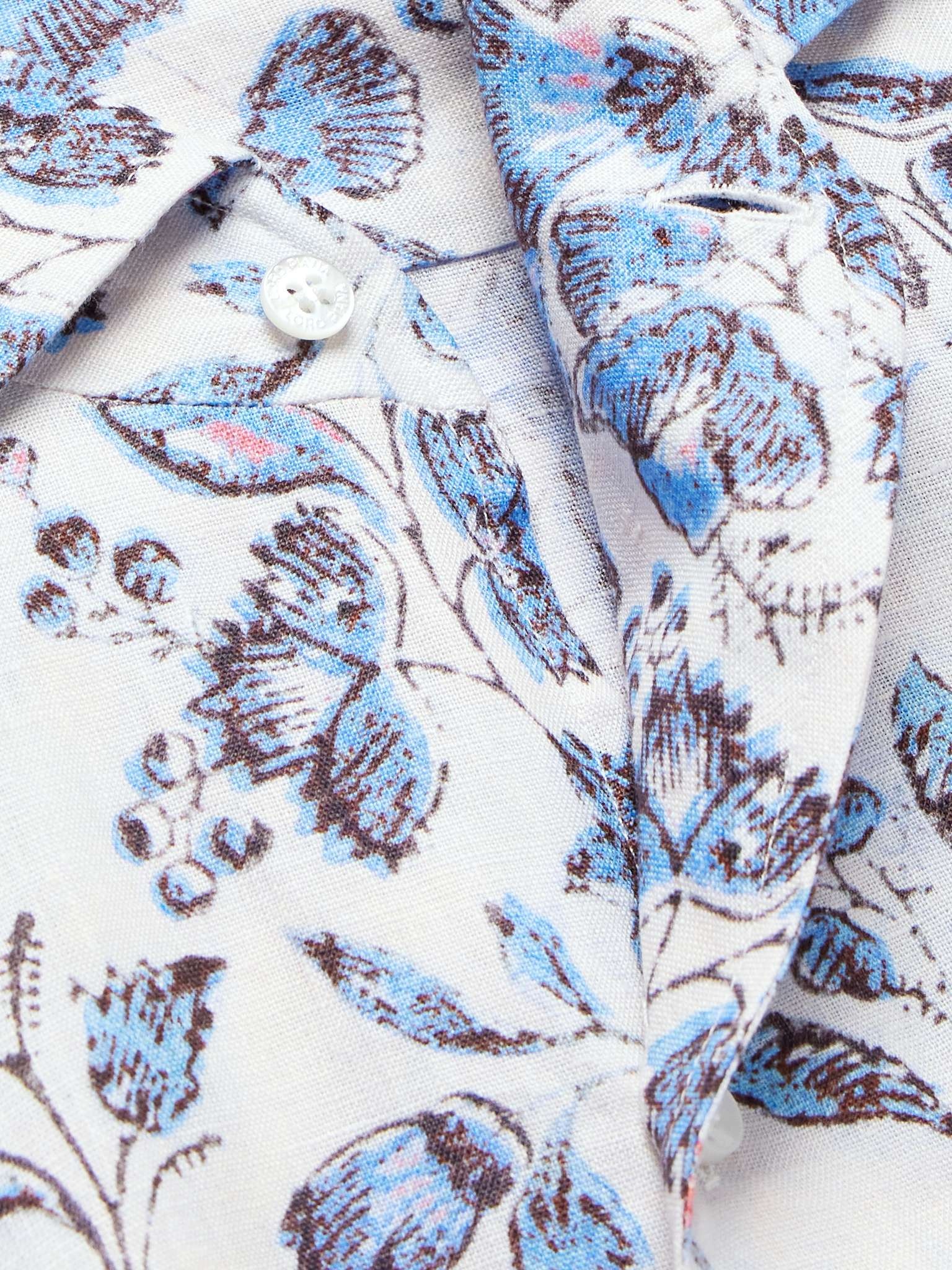 André Floral-Print Cashmere and Silk-Blend Shirt - 4
