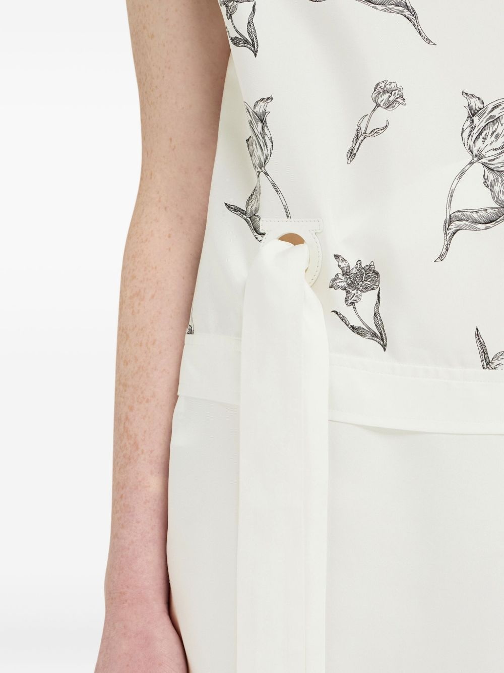 floral-print midi dress - 5