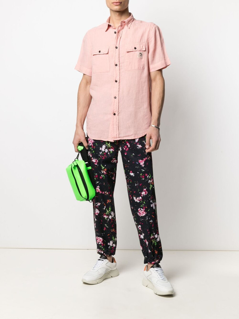 Diesel floral-print trousers outlook