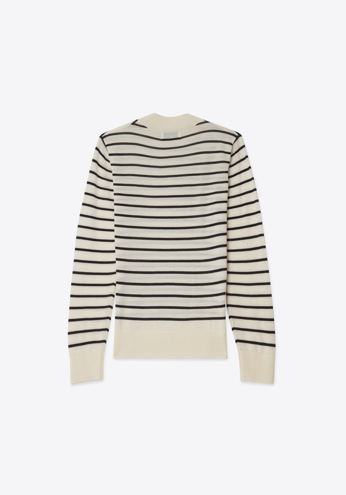 SWEATER 72 BLACK WHITE STRIPE - 3