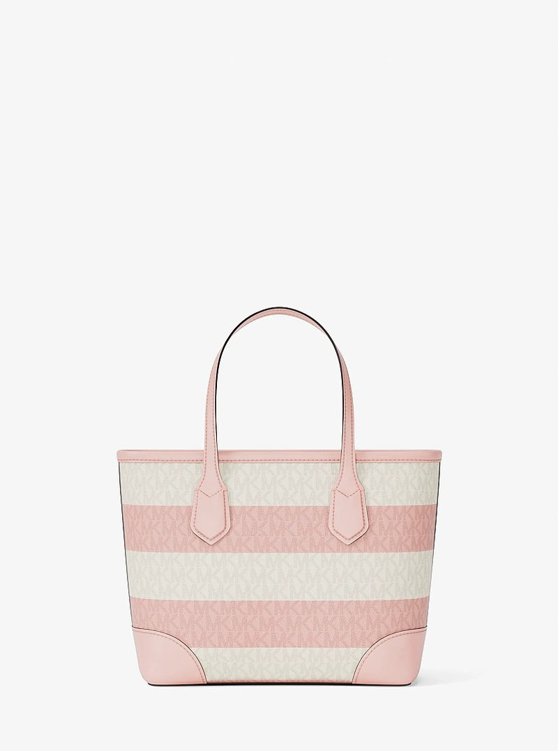 Eva Extra-Small Striped Signature Logo Convertible Tote Bag 5