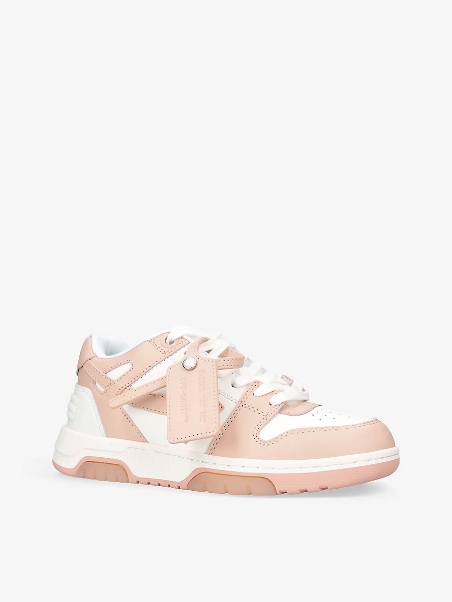 Out of Office leather low-top trainers - 3